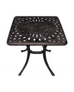 21" Square Side Table Bronze