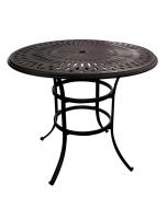 48" Round Bar Table Black