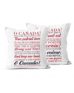 17.5" Square Oh Canada Double Sided Pillow