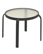 20" Round Side Table Black