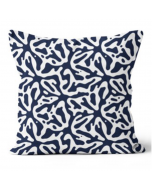 20” Square Water Mark Navy Pillow