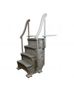 Confer Curve Base 4-Step Staircase