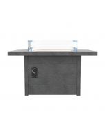 48" x 30" CRP Rectangular Fire Table, Grey