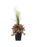 Red Geranium Outdoor Flower Potted, 46''
