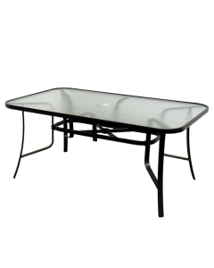 42" x 84" Rectangle Dining Table Black