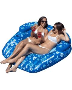 Tropical Double Seat Ride-On Pool Lounger