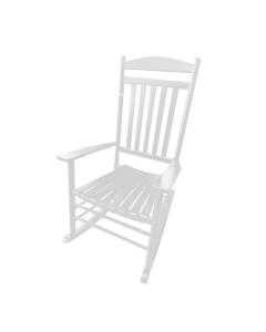  Wooden Rocking Chair, White