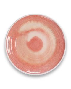 Raku Coral Dinner Plate