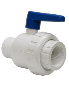 1 1/2" PVC S.U. Ball Valve MIP X FIP