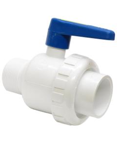 1 1/2" PVC S.U. Ball Valve MIP X SKT