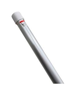 8' Fixed Vacuum Pole Smooth Silver