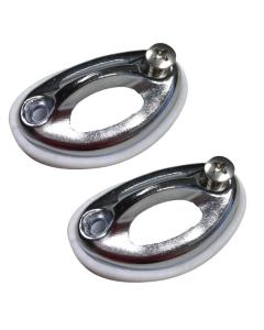 2 Chrome Plated Wall Anchors Bagged