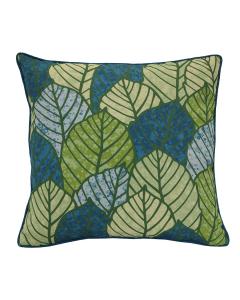 18" Square Laguna Green Leaves Pillow