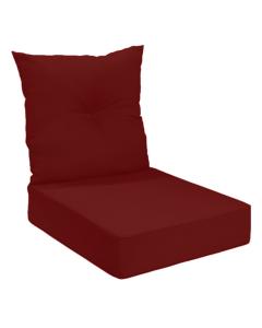 24" Bottom & Back Red Cushion