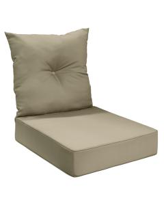 24" Bottom & Back Taupe Cushion