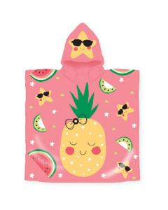 Pineapples Hooded Pool Towel for Kids