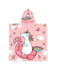 Unicorn Hooded Pool Towel for Kids