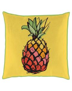 18" Square Cushion Pineapple Bright