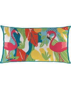 12" x 18" Bright Flamingo Cushion