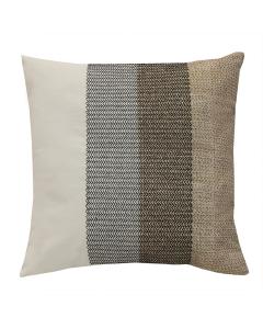 18" Square Pillow Black Stripe Embroidery