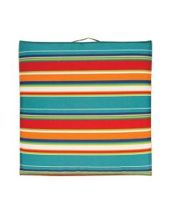 Orange Stripe Poolside Cushion