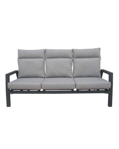 Three Seat Sofa Imperial Sofa Carbon/Silver