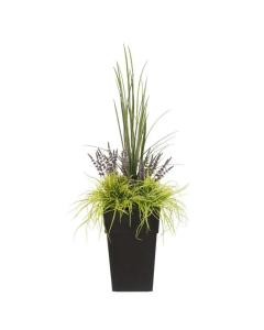 48" Assorted Fern With Lavender Potted