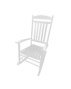  Wooden Rocking Chair, White