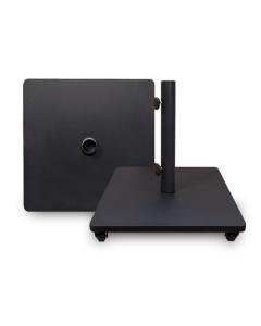 120 Lbs Steel Umbrella With Castors - Black