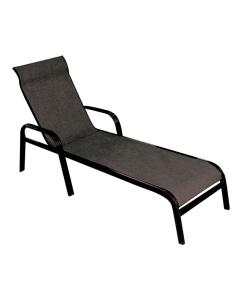 Sling Chaise Lounge Black