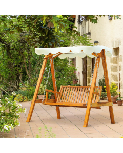  Wooden Garden Swing With Top