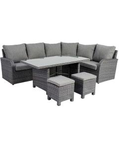 Six Piece Deep Seating Set with High Top Coffee Table