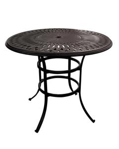 48" Round Bar Table Black
