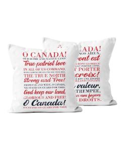 17.5" Square Oh Canada Double Sided Pillow