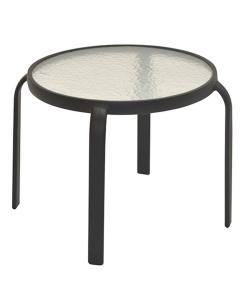 20" Round Side Table Black