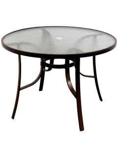 48" Round Dining Table Bronze