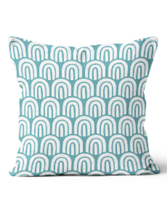 20" Square Beachwaves Turquoise Pillow