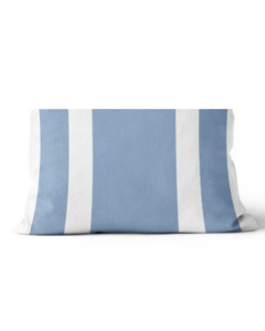 16” x 24” Wide Stripe Glacier Blue Bolster Pillow