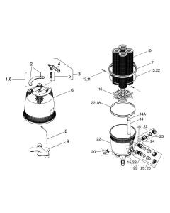 Jandy/Zodiac - Cartridge Filter Parts - CL Series