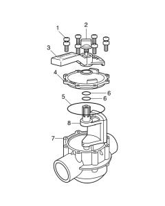 Jandy/Zodiac - Valve Parts - Neverlube Standard Diverter (1 1/2"-2"/2"-2 1/2" 2-PORT) 