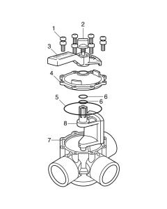 Jandy/Zodiac - Valve Parts - Never Lube Standard Diverter (1 1/2"-2"/2"-2 1/2" 3-PORT) 