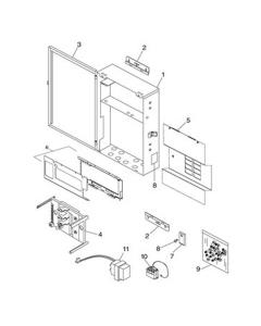 Jandy/Zodiac - Control Parts - Power Centre-Sub-panel-enclosure w/base Breaker Mount Plate (After Oct. 1st. 2009)