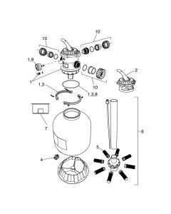 Jandy/Zodiac - Sand Filter Parts - SFTM - SFTM22-1.5