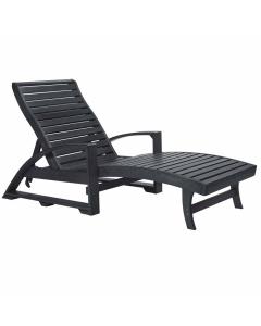 Chaise Lounge Black