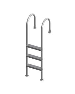 Trident Above Ground Pool Ladder, Silver Frame