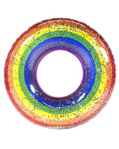 Rainbow Glitter Pool Tube