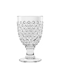17 oz Hobnail Clear Goblet