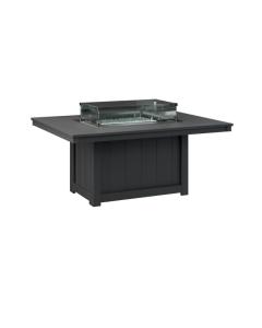 Fire And Heat Donoma 42" X 54" Fire Pit Black 