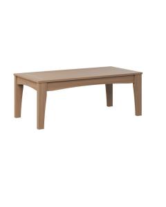 Classic Terrace Rectangular Coffee Table Antique Mahogany Poly