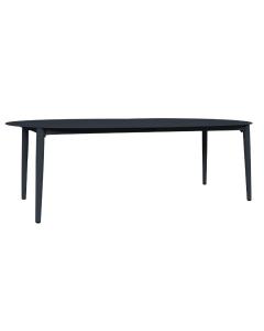LG Oval Dining Table 47" X 94" Black